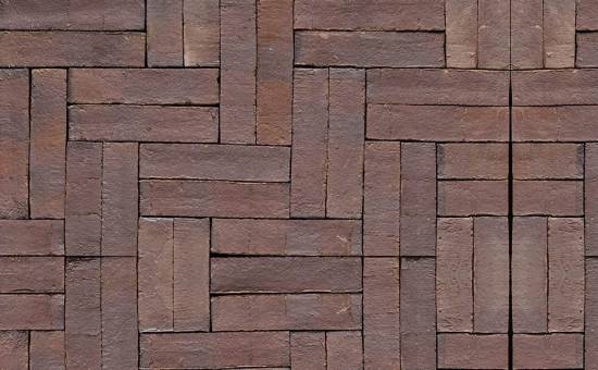 Тротуарная клинкерная брусчатка Muhr №04S Rotbraun-bunt spezial, 240*55*52 мм