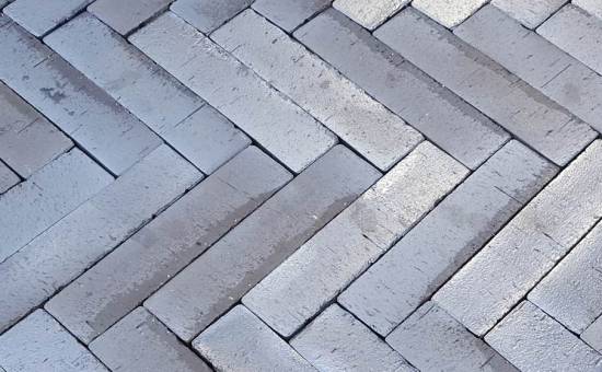 Тротуарная клинкерная брусчатка Muhr №15 Schwarz-bunt edelglanz, 240*55*52 мм